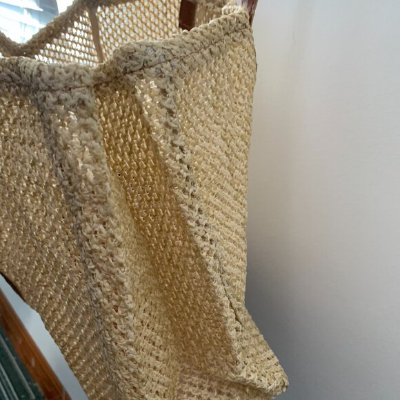 AB Woven Beach Shopper Everyday Large Capacity Tote Bag Handbag - Picture 6 of 13